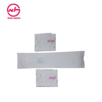 Green Bubble Air-laid Paper Wrapped Pure Cotton Femine Sanitary Pad