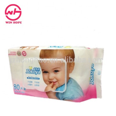 Customized Available Large Packing Baby Wet Wipes Vitamin A and E Tissue Papers