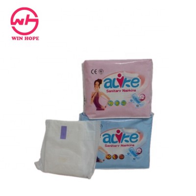 Good Quality Alike 240mm Natural Lady Sanitary Napkin Disposable Cotton Mesh Sanitary Napkins