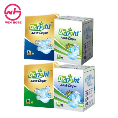 2019 New Products Dry Surface Plain Non-woven Disposable Adult Diapers