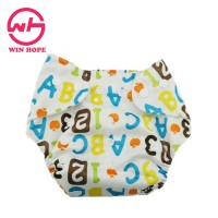 Hot Sale All in One Size Letters and Figures Printed Washable Baby Cloth Diaper Nappy