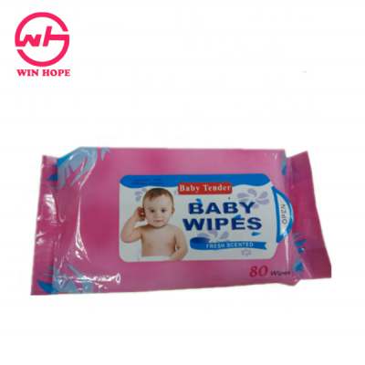 New Style Natural Stimulation-free 80 Paper Towels Per Plastic Bag Baby Wet Wipes